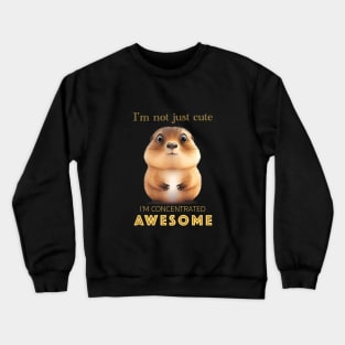 Marmot Concentrated Awesome Cute Adorable Funny Quote Crewneck Sweatshirt